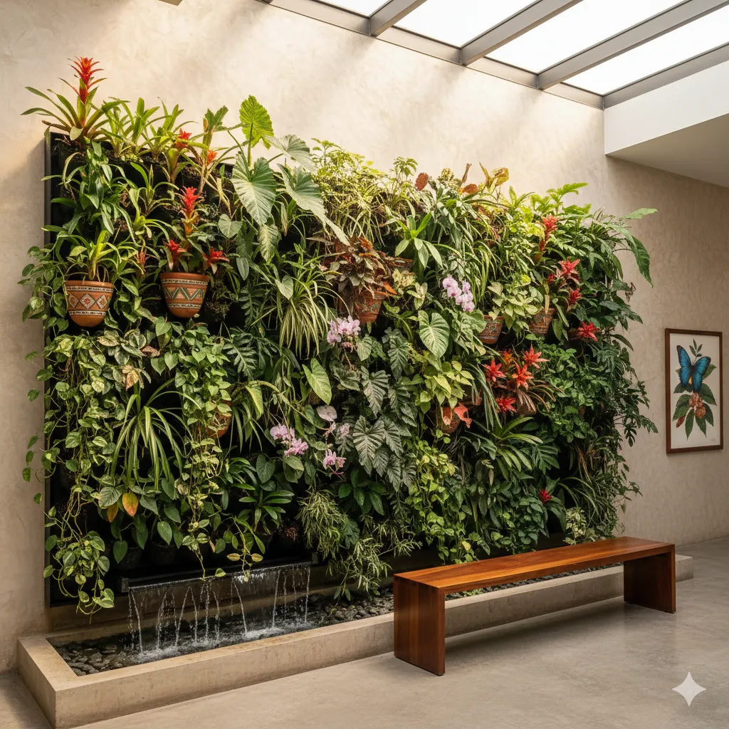 Jardín vertical para interiores en Honduras