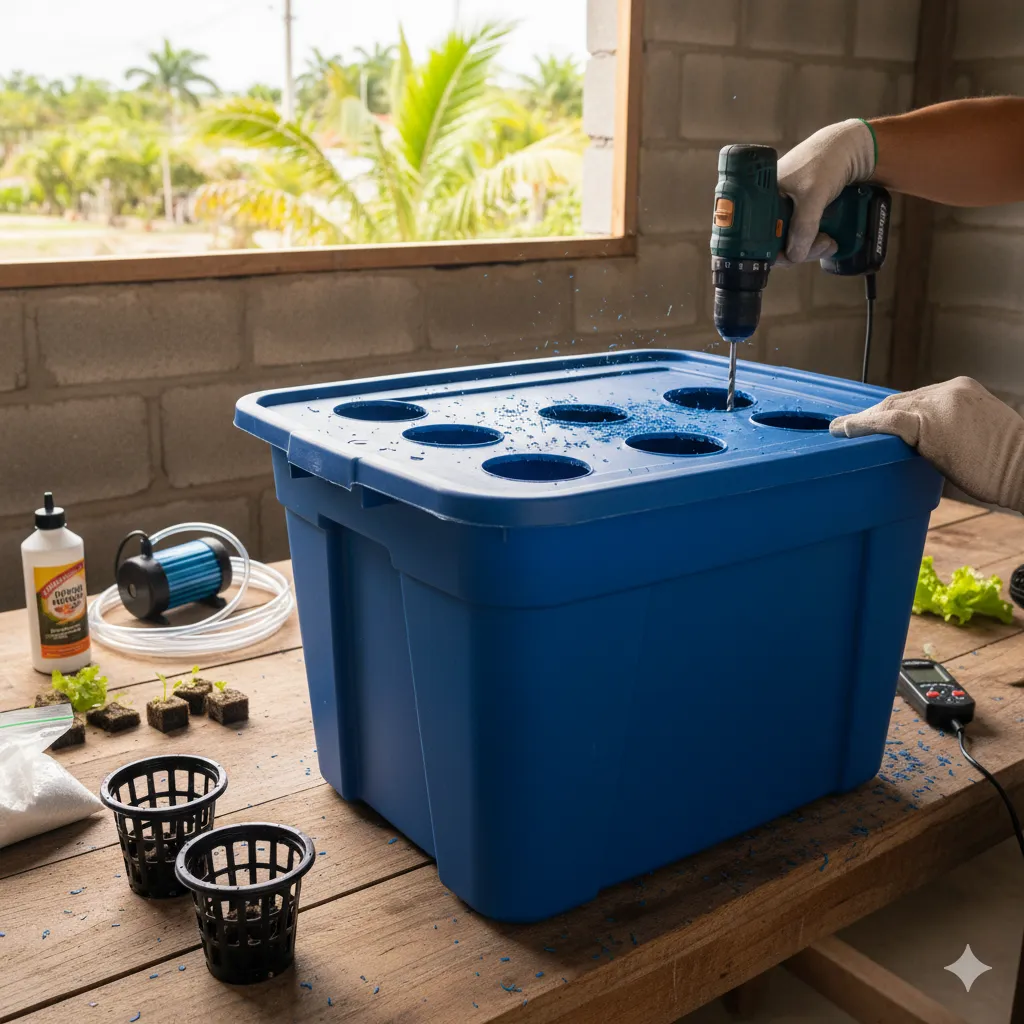 Sistema hidropónico mini para Honduras